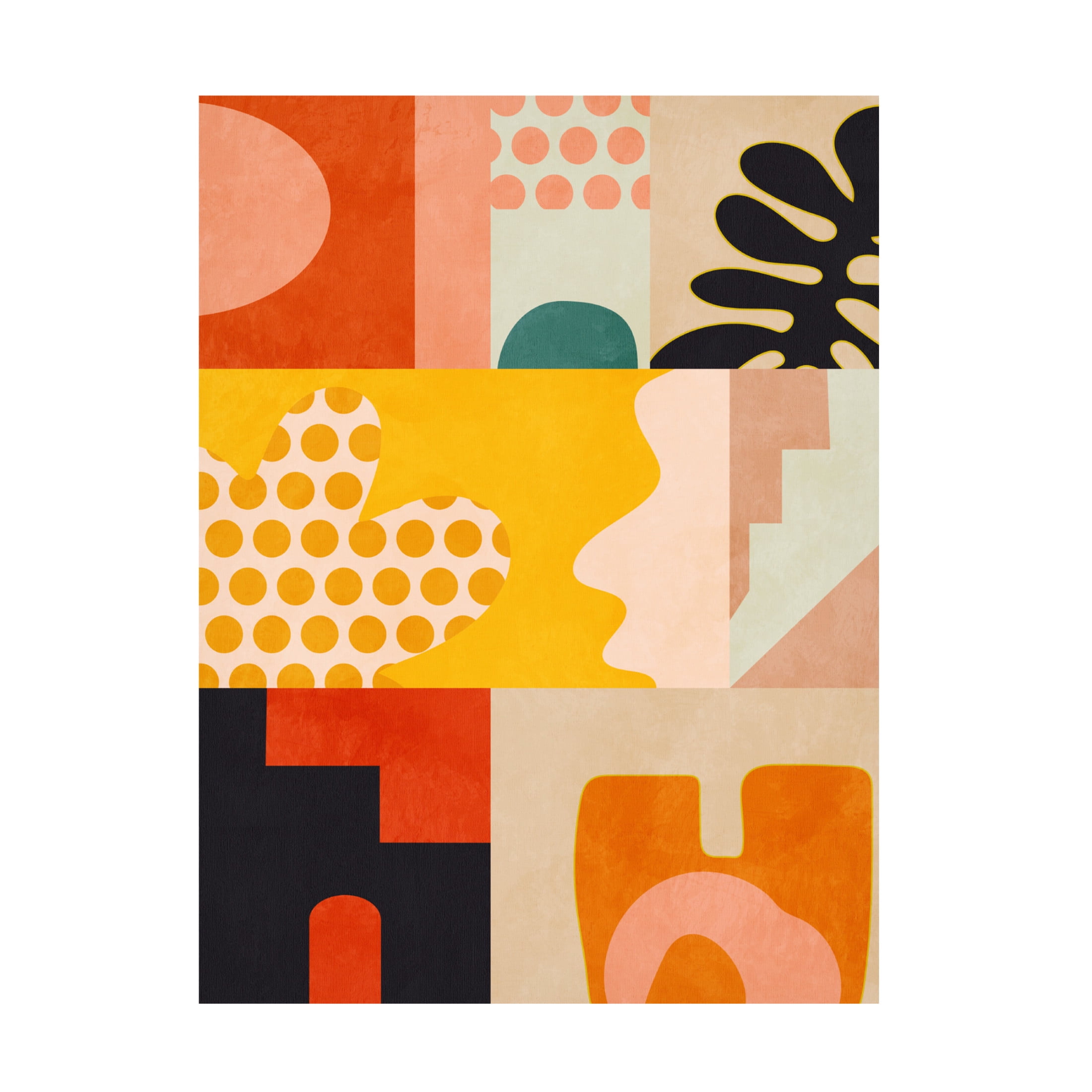 Trademark Fine Art Heidi Westum Rut Bre Playing Around Shapes 6 Canvas Wall Art