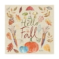 thumbnail image 1 of Trademark Fine Art 'Hello Fall I Sq Burlap' Canvas Art by Farida Zaman, 1 of 3