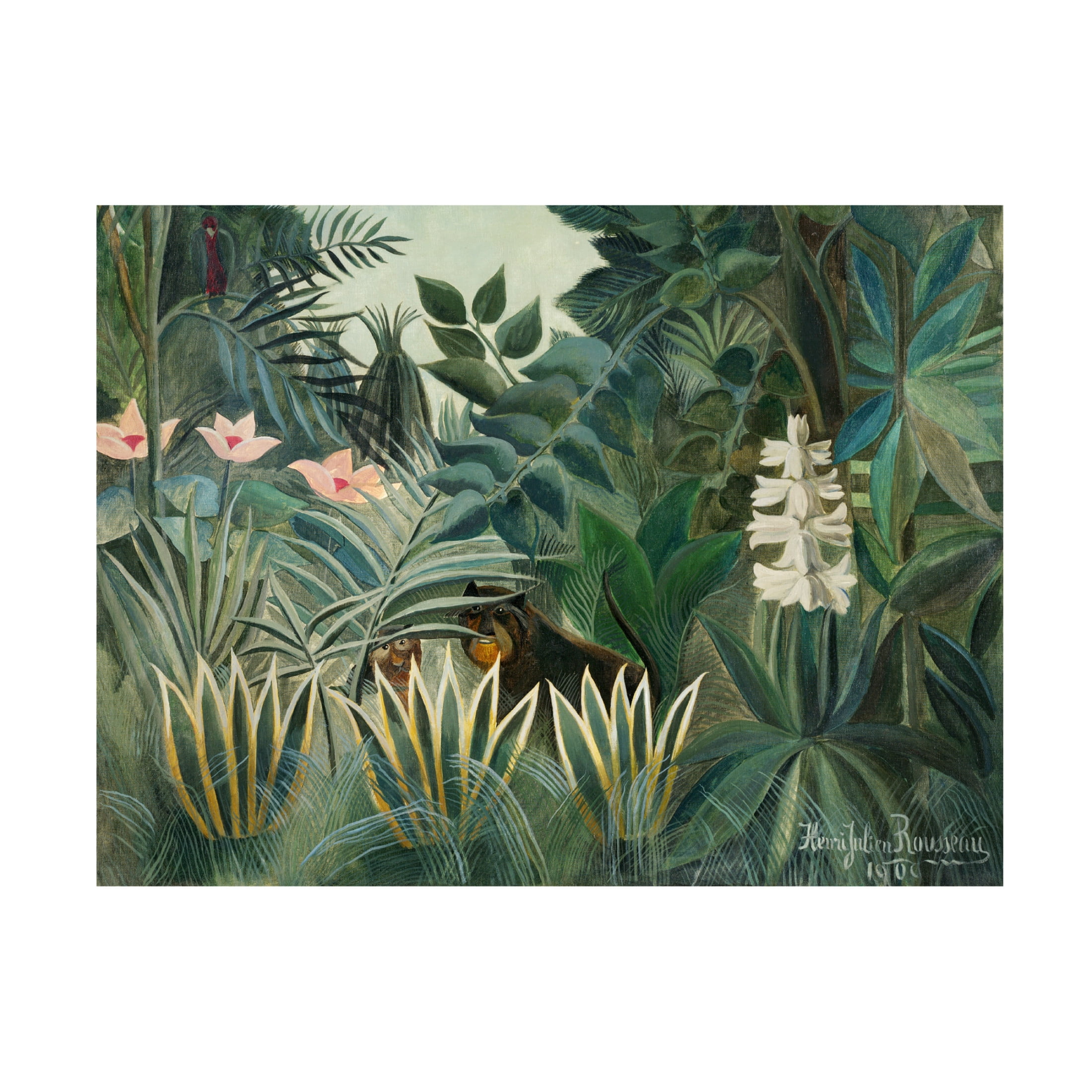 Trademark Fine Art Henri Rousseau Rousseau's Jungle III Canvas Wall Art