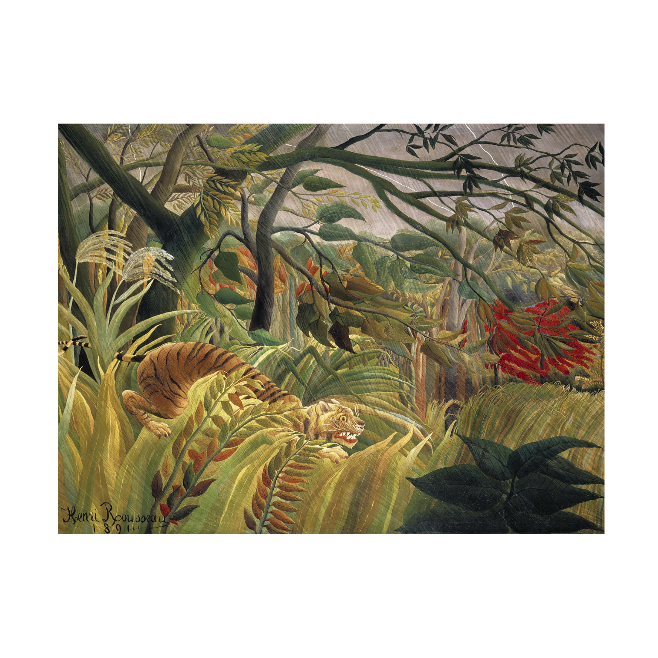 Trademark Fine Art Henri Rousseau Rousseau's Jungle V Canvas Wall Art