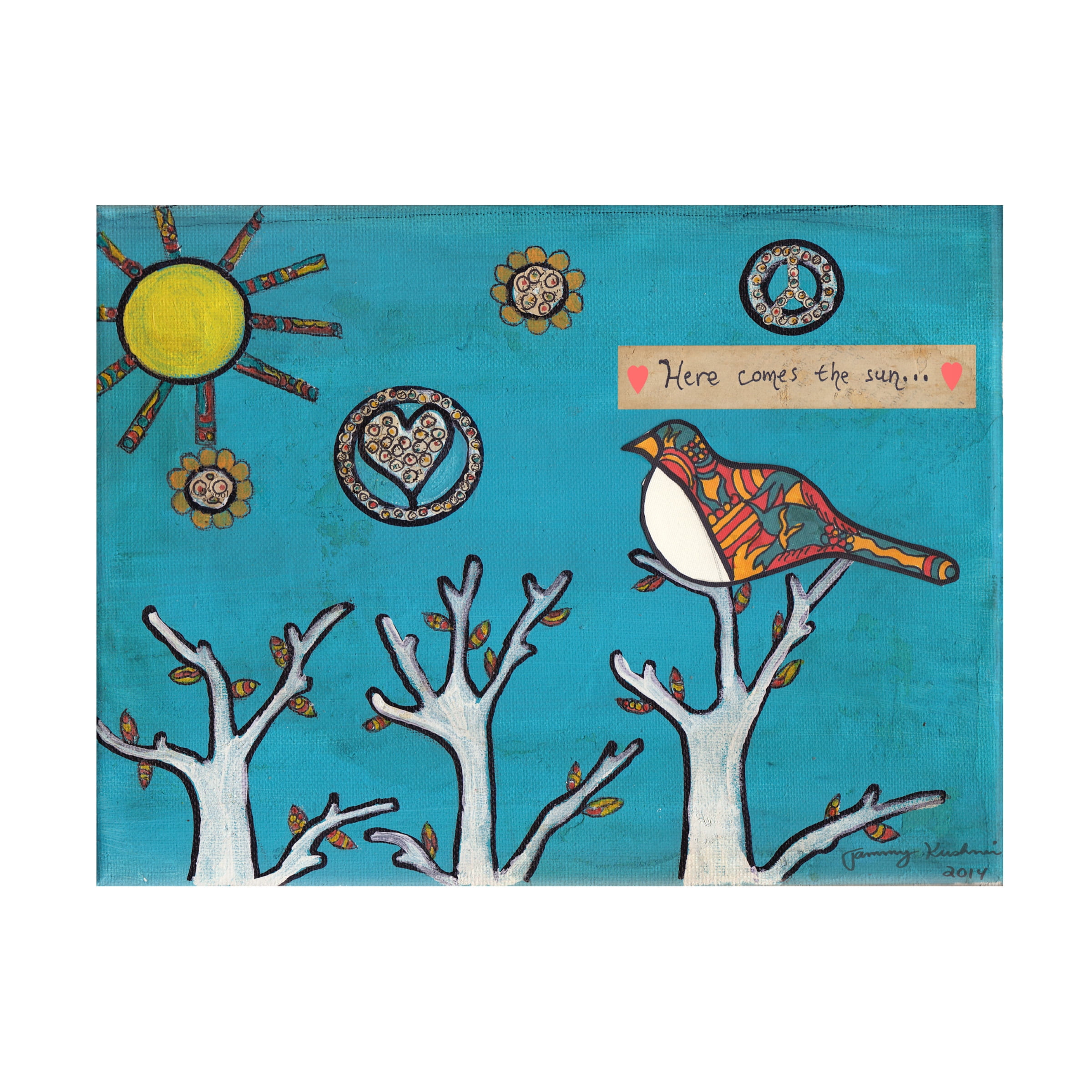 Trademark Fine Art 'Here Comes The Sun' Canvas Art by Tammy Kushnir