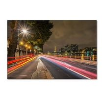 Trademark Fine Art "Here Is Paris" Canvas Art by Mathieu Rivrin