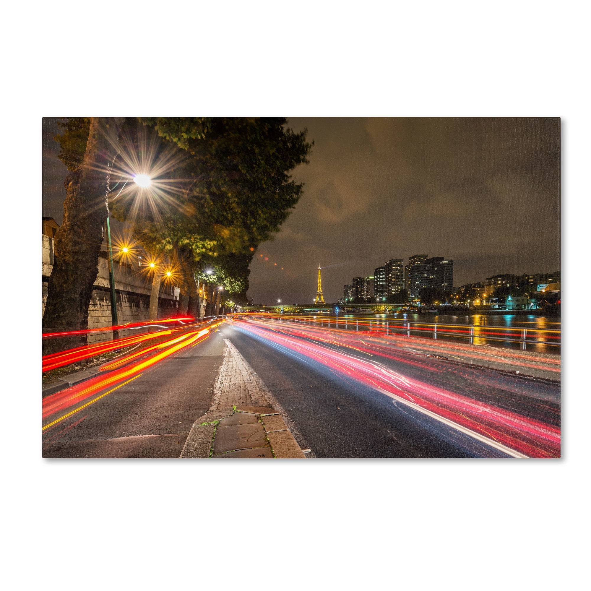 Trademark Fine Art "Here Is Paris" Canvas Art by Mathieu Rivrin