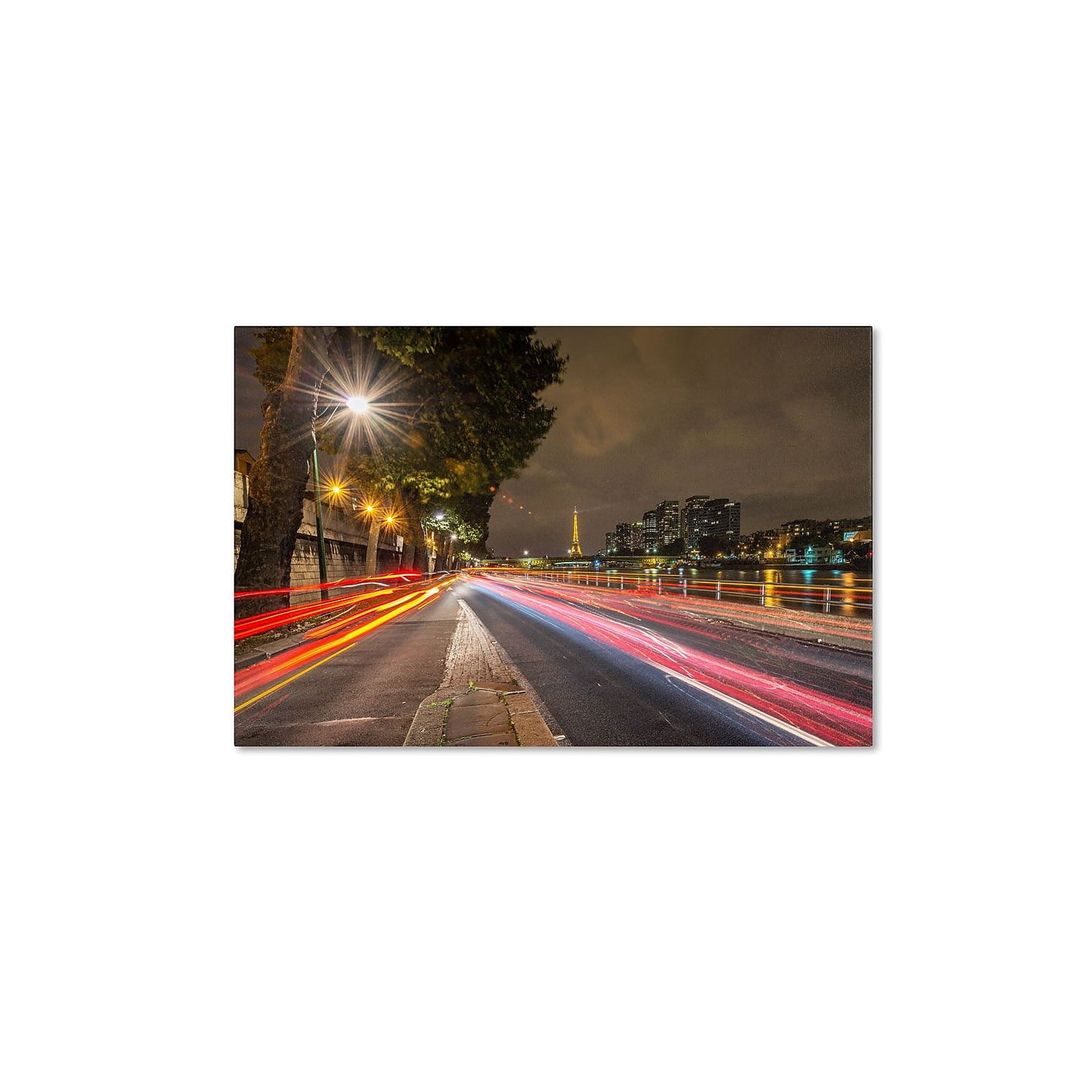 Trademark Fine Art "Here Is Paris" Canvas Art by Mathieu Rivrin