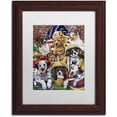 thumbnail image 1 of Trademark Fine Art 'Hero Helpers' Canvas Art by Jenny Newland, White Matte, Wood Frame, 1 of 1