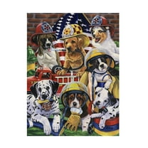 Trademark Fine Art Jenny Newland Hero Helpers Canvas Wall Art - 14x19