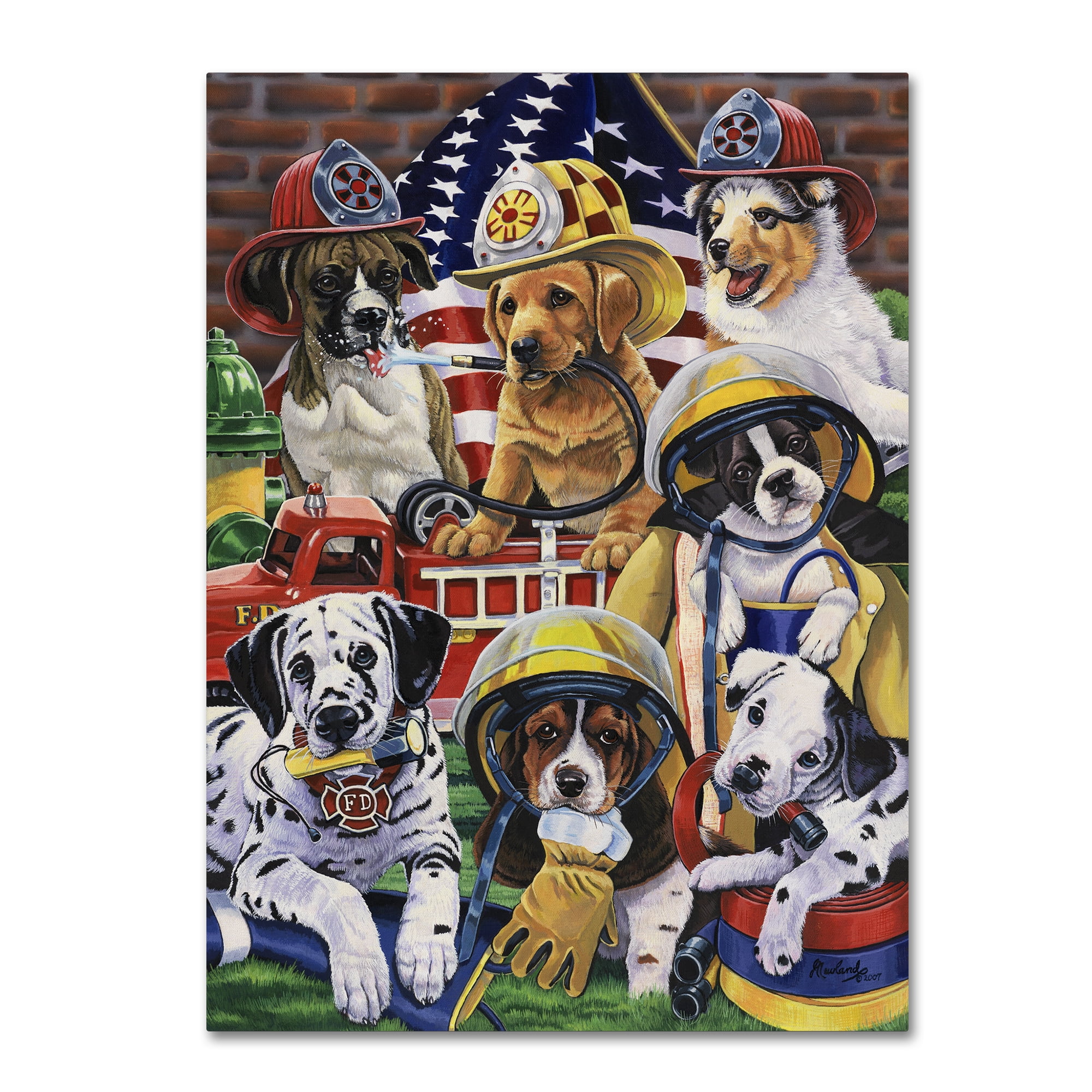 Trademark Fine Art 'Hero Helpers' Canvas Art by Jenny Newland