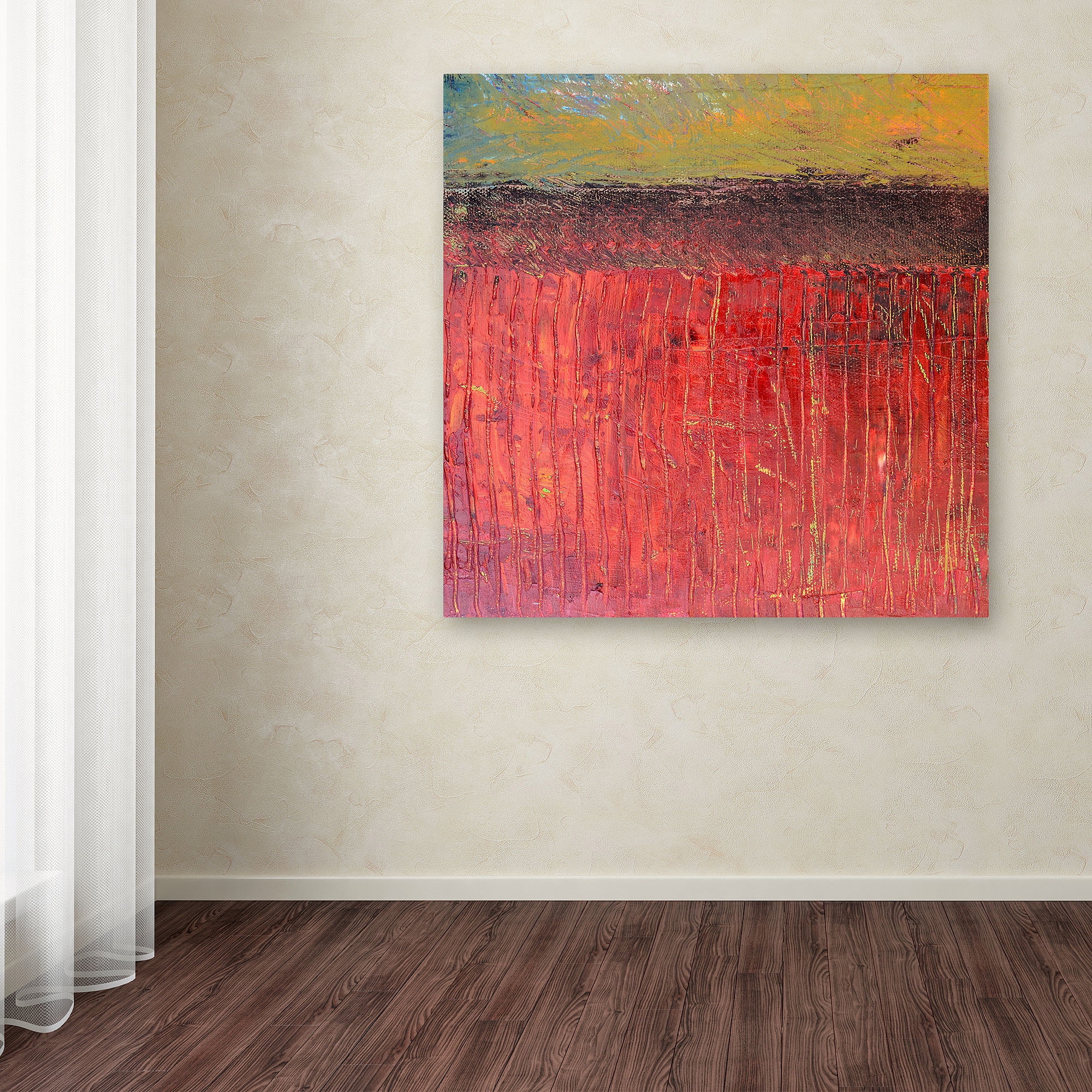 Trademark Fine Art "Highway Series Cranberry Bog" Canvas Art by Michelle Calkins