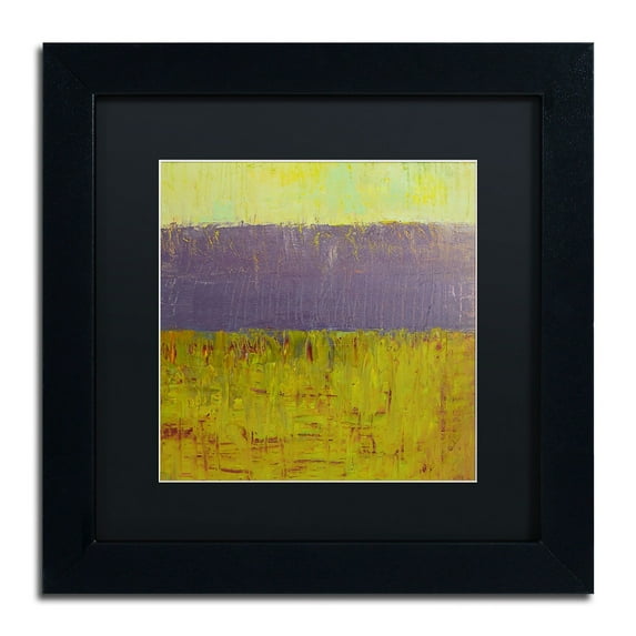 Trademark Fine Art "Highway Series Lake" Canvas Art by Michelle Calkins, Black Matte, Black Frame