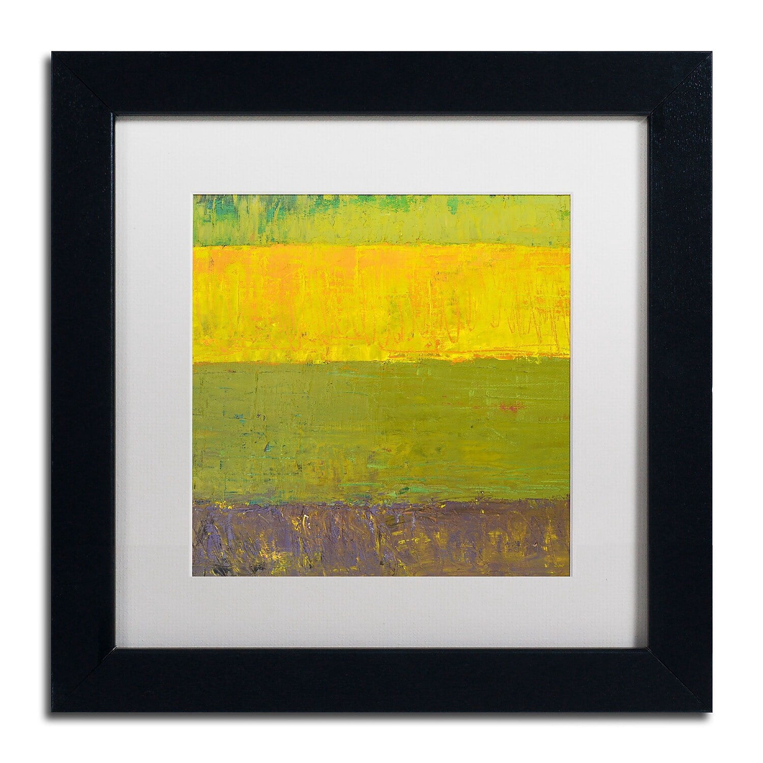Trademark Fine Art "Highway Series Sunrise" Canvas Art by Michelle Calkins, White Matte, Black Frame