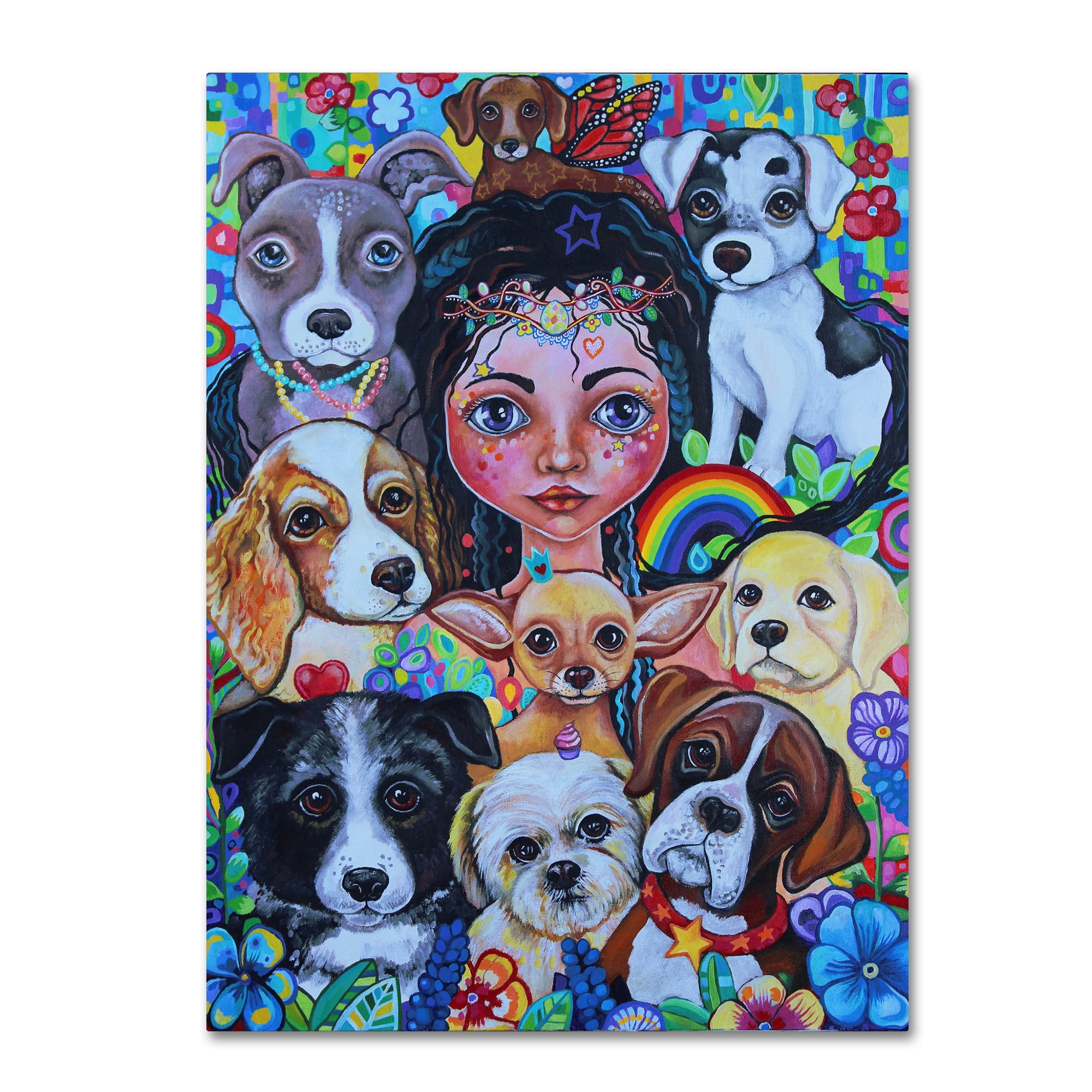 Trademark Fine Art 'Hilary the Fairy Dogmother' Canvas Art by Lynda Bell