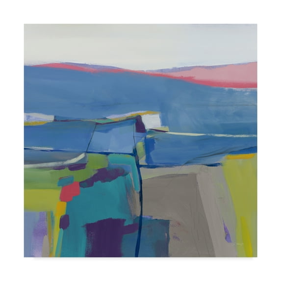 Trademark Fine Art 'Hill Side Bright' Canvas Art by Jo Maye