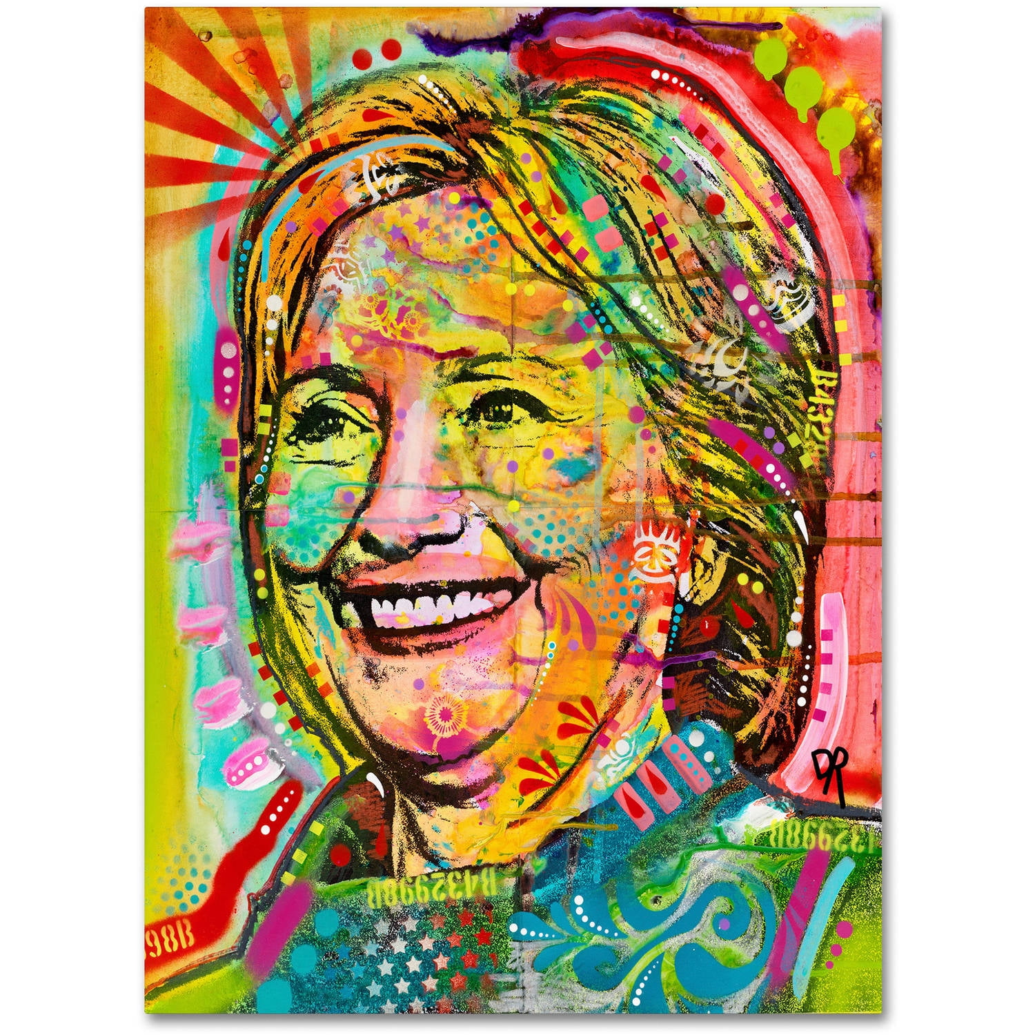 Trademark Fine Art "Hillary" Canvas Art by Dean Russo