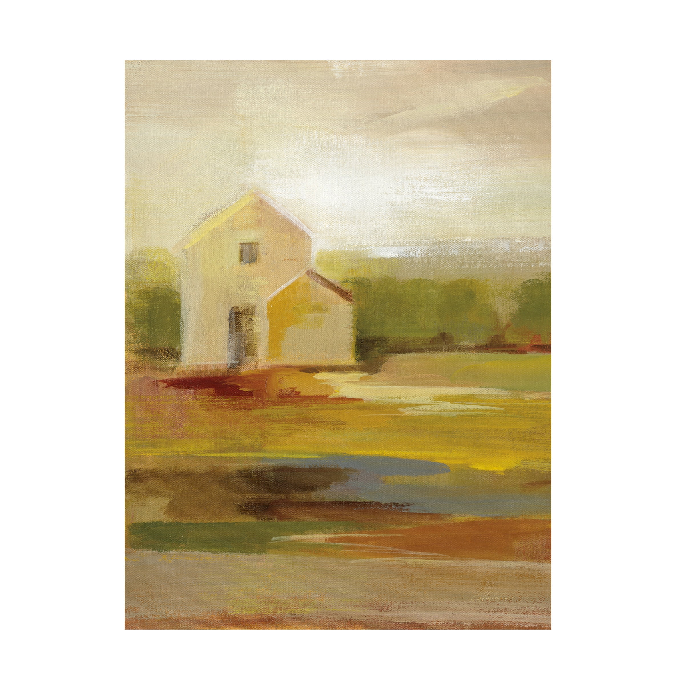 Trademark Fine Art 'Hillside Barn I v2' Canvas Art by Silvia Vassileva