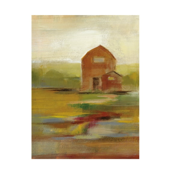 Trademark Fine Art 'Hillside Barn II v2' Canvas Art by Silvia Vassileva