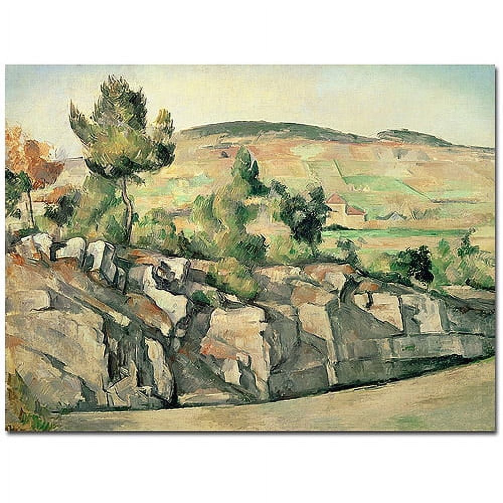 Trademark Fine Art "Hillside in Provence, 1886" Canvas Art by Paul Cezanne