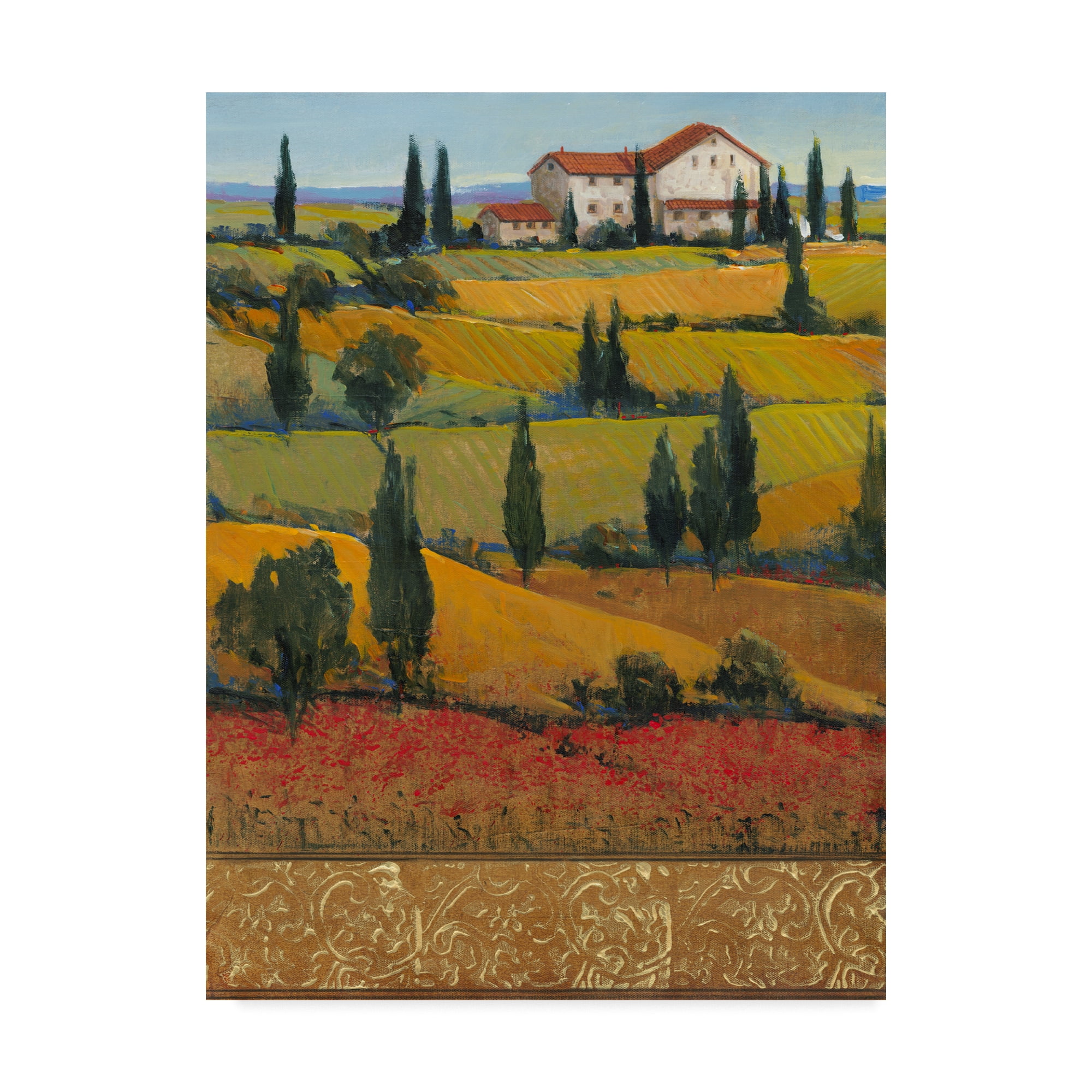 Trademark Fine Art 'Hilltop Villa I' Canvas Art by Tim OToole