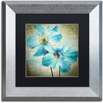 Trademark Fine Art "Himalayan Blue I" Canvas Art by Color Bakery Black Matte, Silver Frame