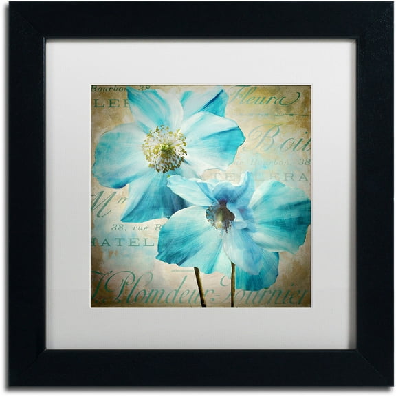 Trademark Fine Art "Himalayan Blue I" Canvas Art by Color Bakery White Matte, Black Frame