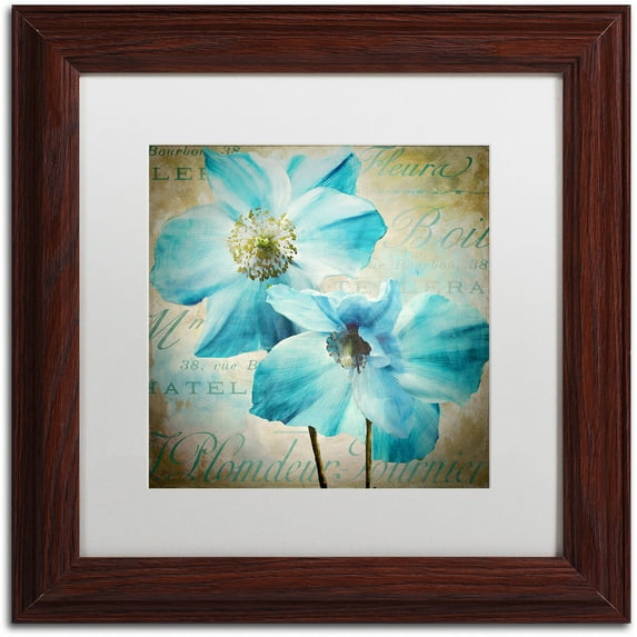 Trademark Fine Art "Himalayan Blue I" Canvas Art by Color Bakery White Matte, Wood Frame