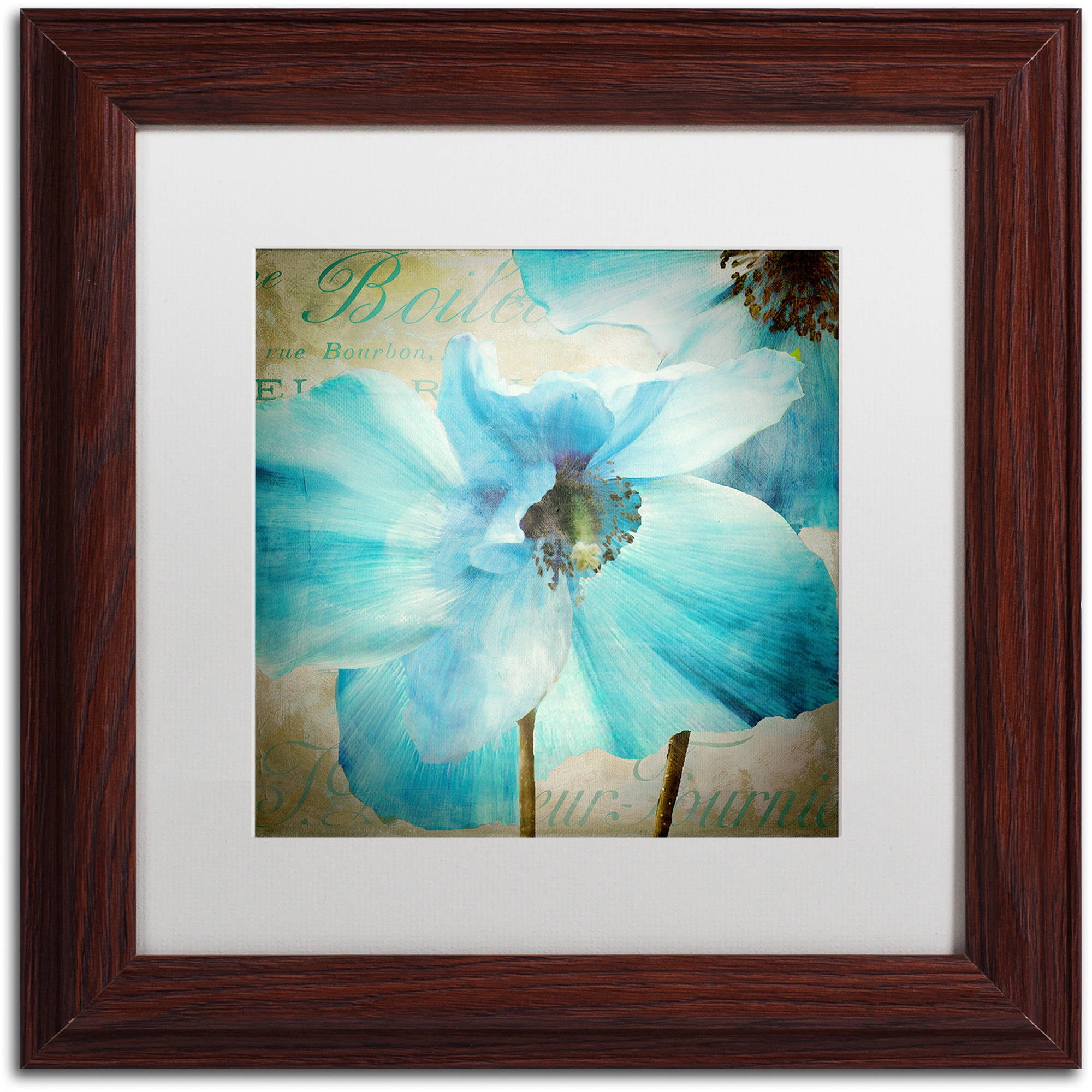 Trademark Fine Art "Himalayan Blue II" Canvas Art by Color Bakery White Matte, Wood Frame