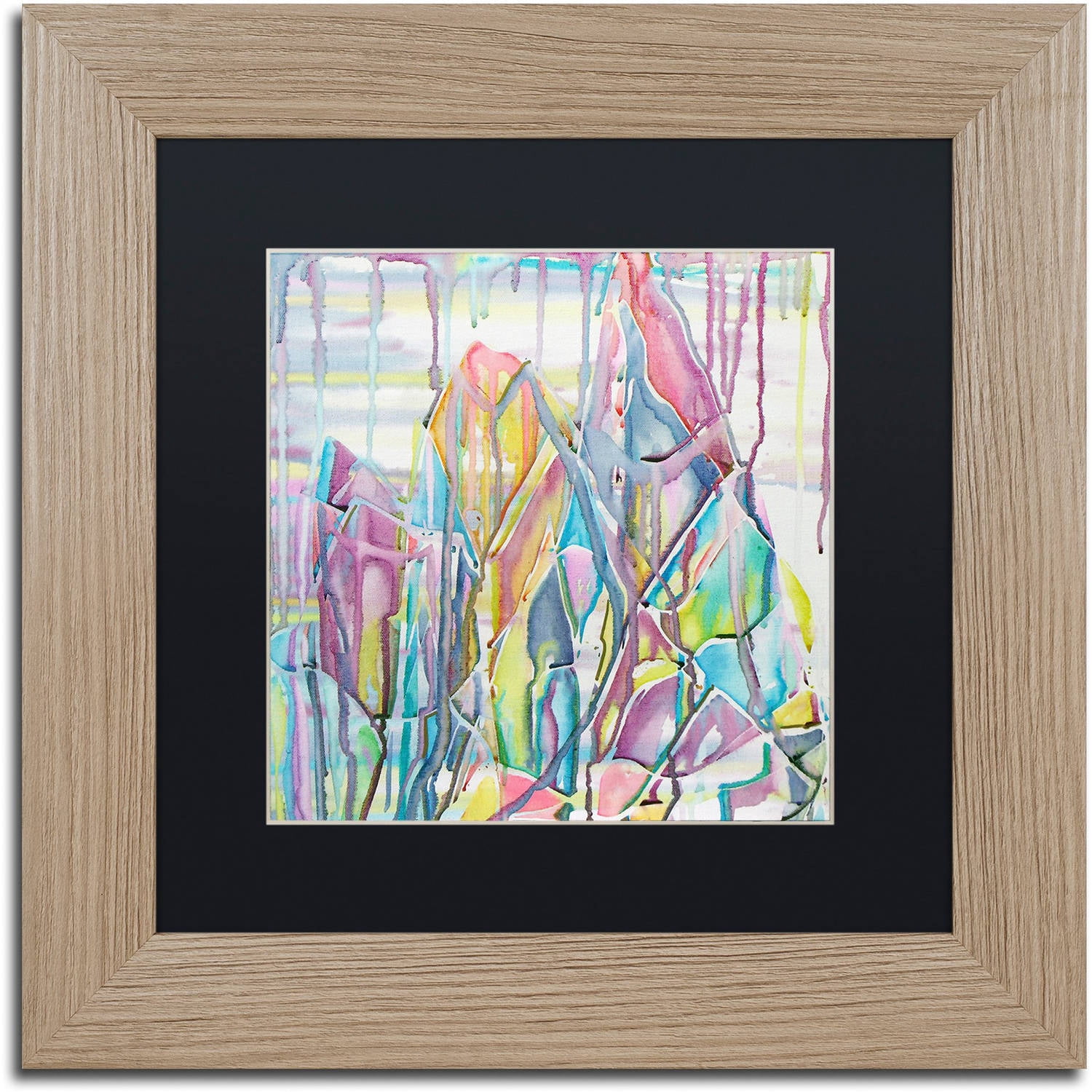 Trademark Fine Art "Himalayas" Canvas Art by Lauren Moss Black Matte, Birch Frame