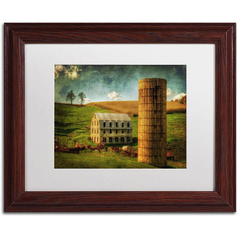 Trademark Fine Art "His Pride and Joy" Canvas Art by Lois Bryan, White Mat, Wood Frame