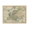 thumbnail image 1 of Trademark Fine Art 'Historic Map of Europe' Canvas Art by Laurie & White, 1 of 4