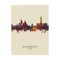 Trademark Fine Art 'Ho Chi Minh City Vietnam Skyline Portrait III' Canvas Art by Michael Tompsett