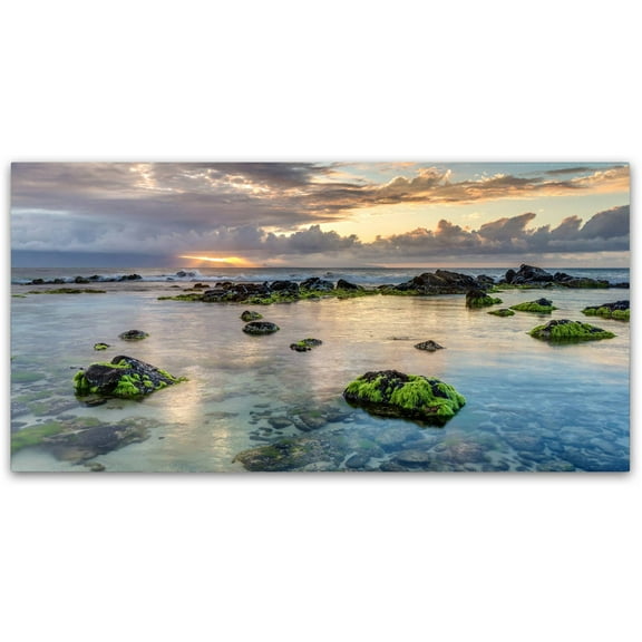Trademark Fine Art 'Ho'okipa Sunrays Maui' Canvas Art by Pierre Leclerc