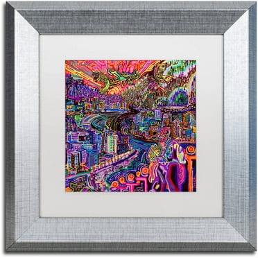 Trademark Fine Art "Hobo" Canvas Art by Josh Byer, White Matte, Silver Frame
