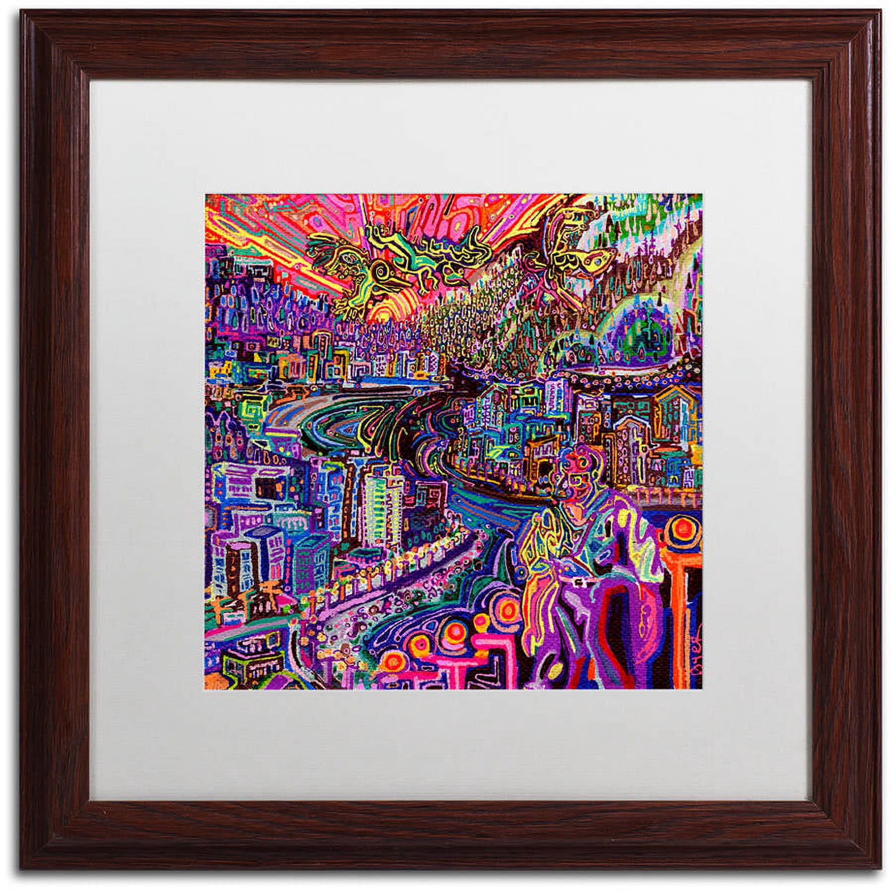 Trademark Fine Art "Hobo" Canvas Art by Josh Byer, White Matte, Wood Frame