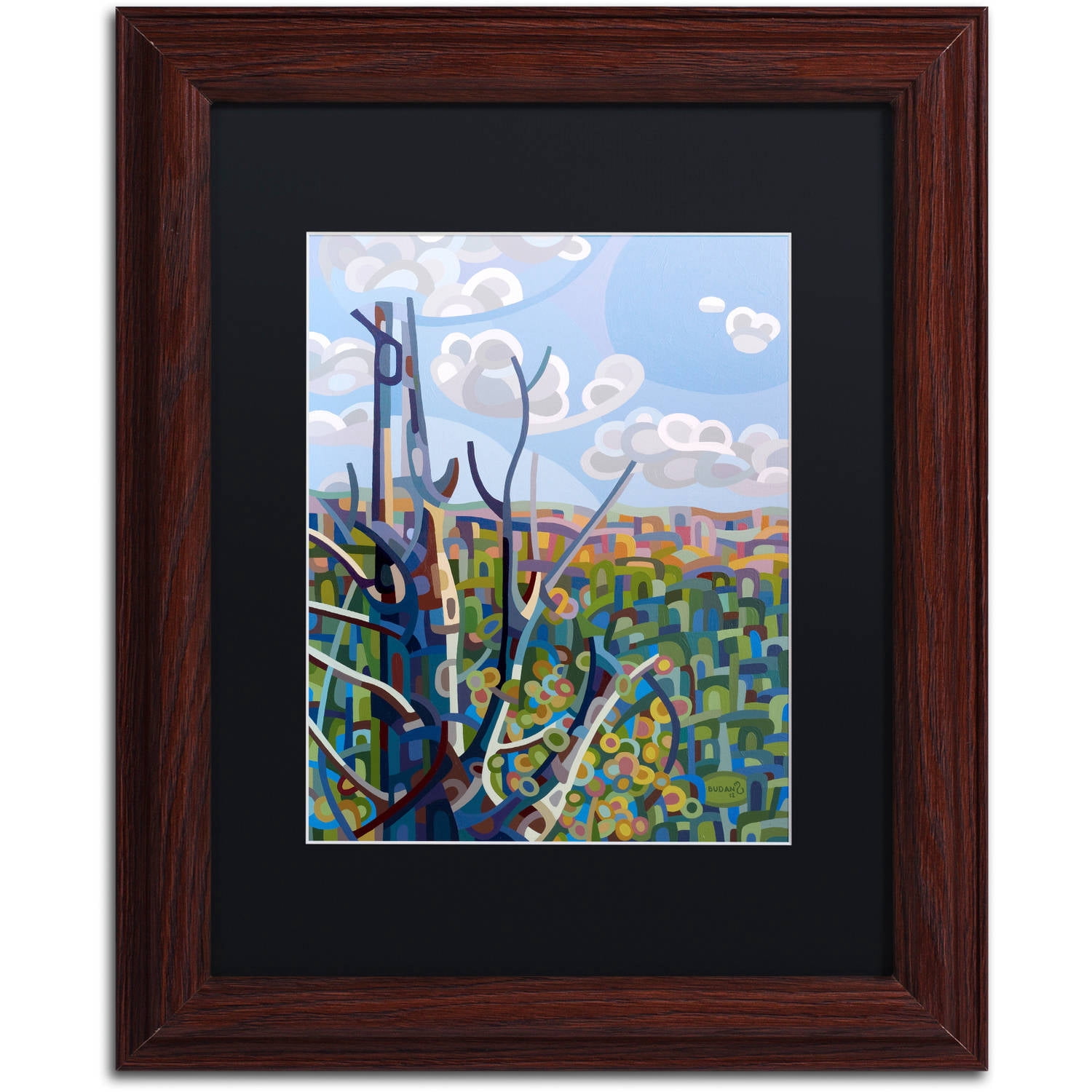 Trademark Fine Art "Hockley Valley" Canvas Art by Mandy Budan, Black Matte, Wood Frame