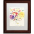 thumbnail image 1 of Trademark Fine Art 'Holiday Bouquet' Canvas Art by Sheila Golden, White Matte, Wood Frame, 1 of 1
