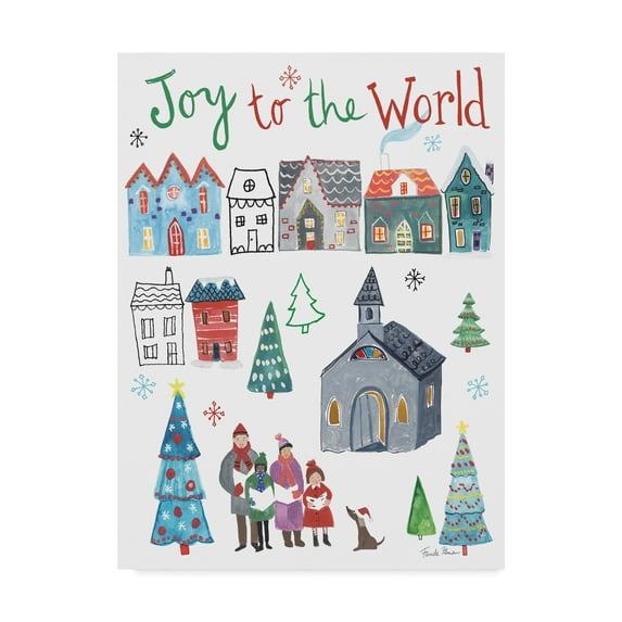 Trademark Fine Art 'Holiday Festivities III' Canvas Art by Farida Zaman