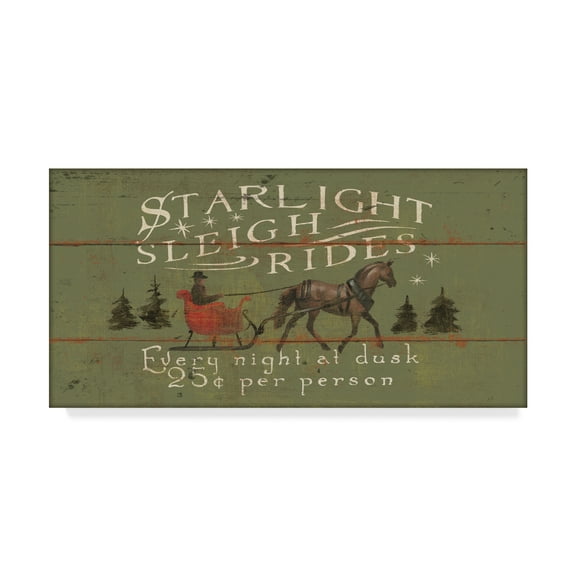 Trademark Fine Art 'Holiday Signs II Panel' Canvas Art by Wellington Studio
