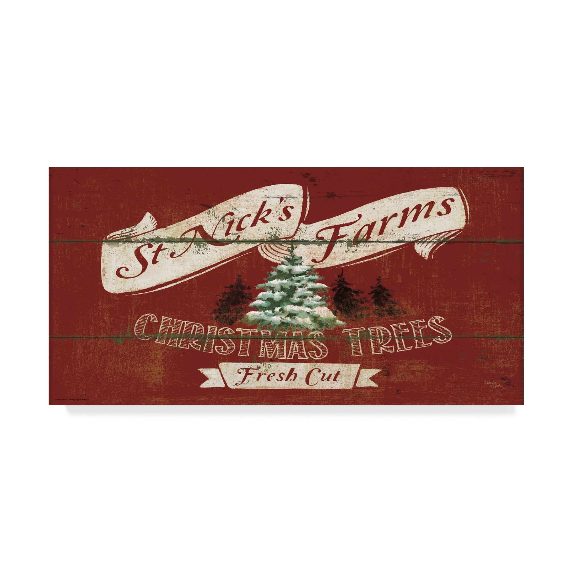 Trademark Fine Art 'Holiday Signs IV Panel' Canvas Art by Wellington Studio