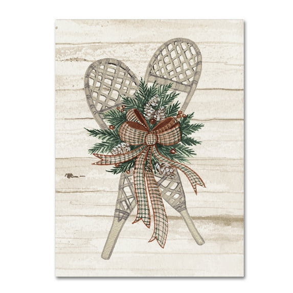 Trademark Fine Art 'Holiday Sports on Wood III Luxe' Canvas Art by Kathleen Parr McKenna