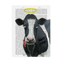 Trademark Fine Art 'Holy Cow Halo' Canvas Art by Fab Funky