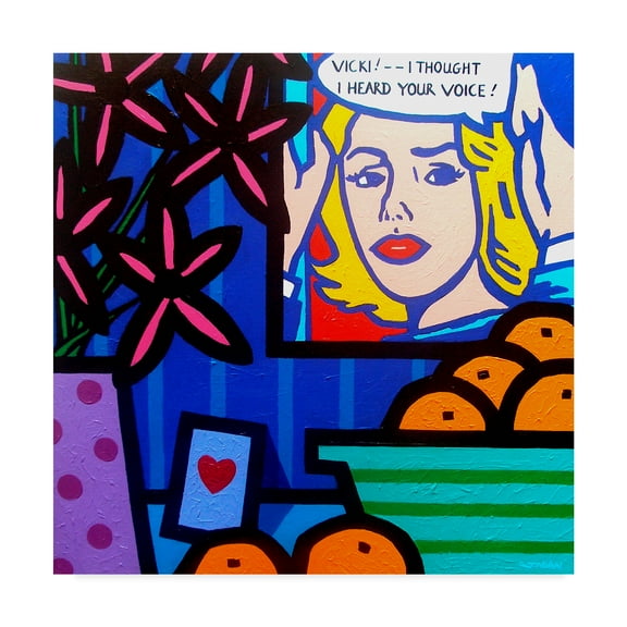 Trademark Fine Art 'Homage to Lichtenstein' Canvas Art by John Nolan