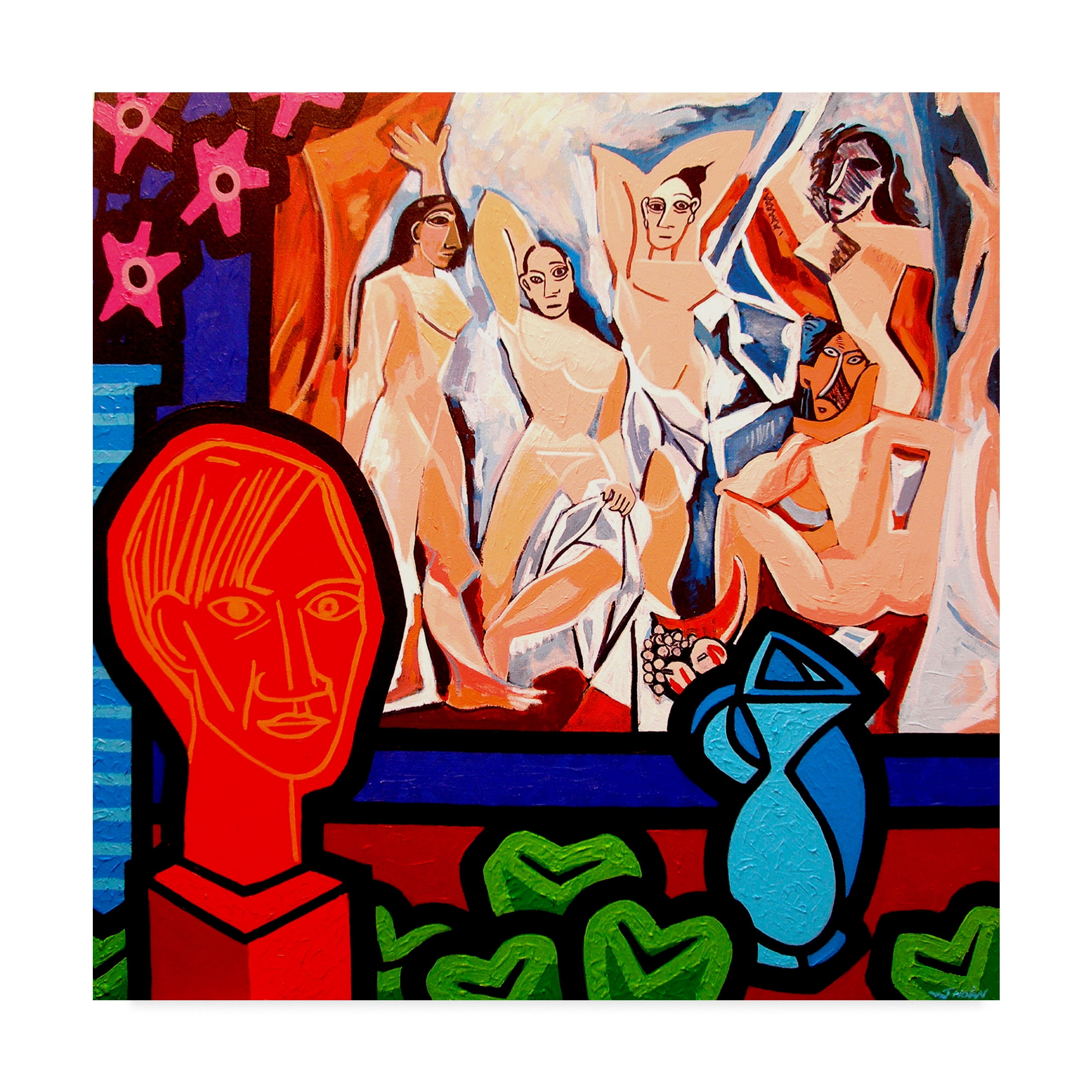 Trademark Fine Art 'Homage to Picasso 1' Canvas Art by John Nolan