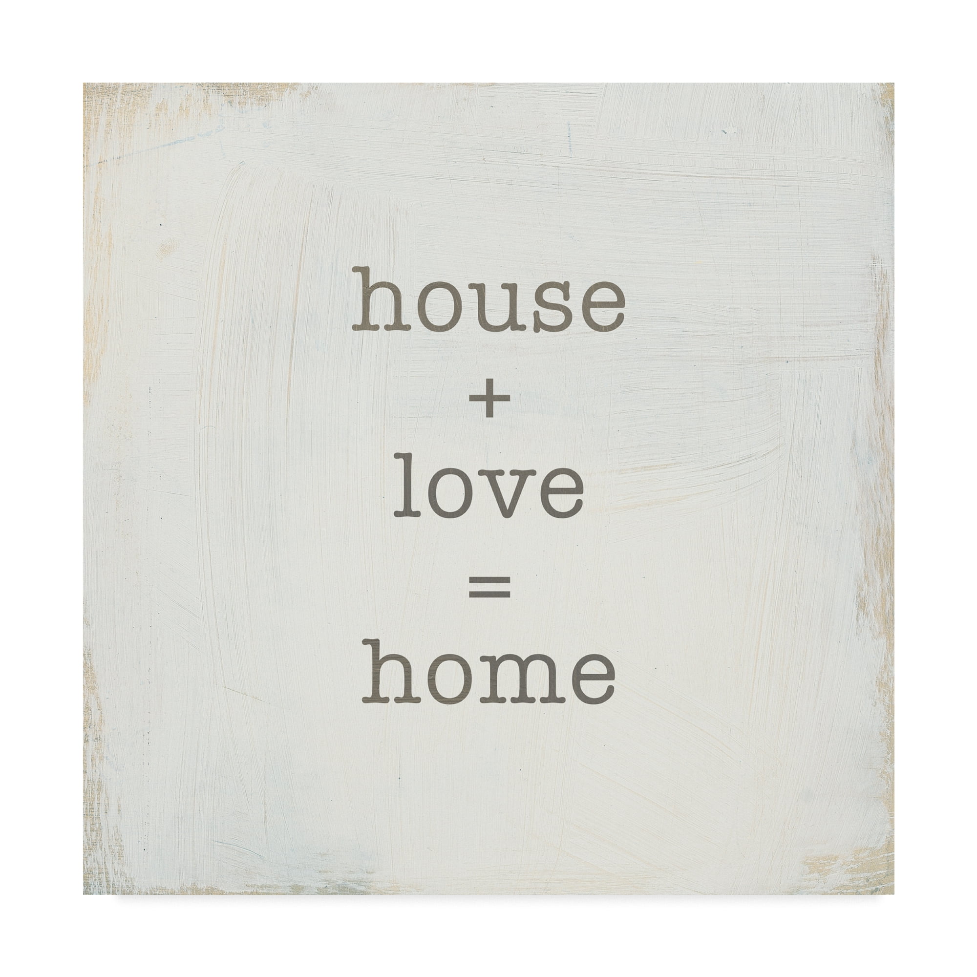 Trademark Fine Art 'Home Sweet Home IV' Canvas Art by Wild Apple Portfolio