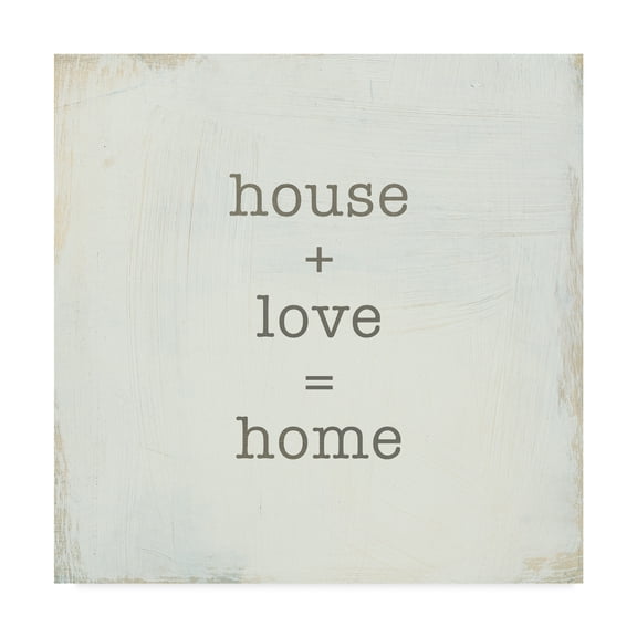 Trademark Fine Art 'Home Sweet Home IV' Canvas Art by Wild Apple Portfolio