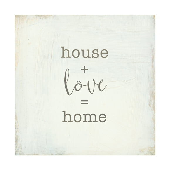 Trademark Fine Art 'Home Sweet Home IV Script' Canvas Art by Wild Apple Portfolio