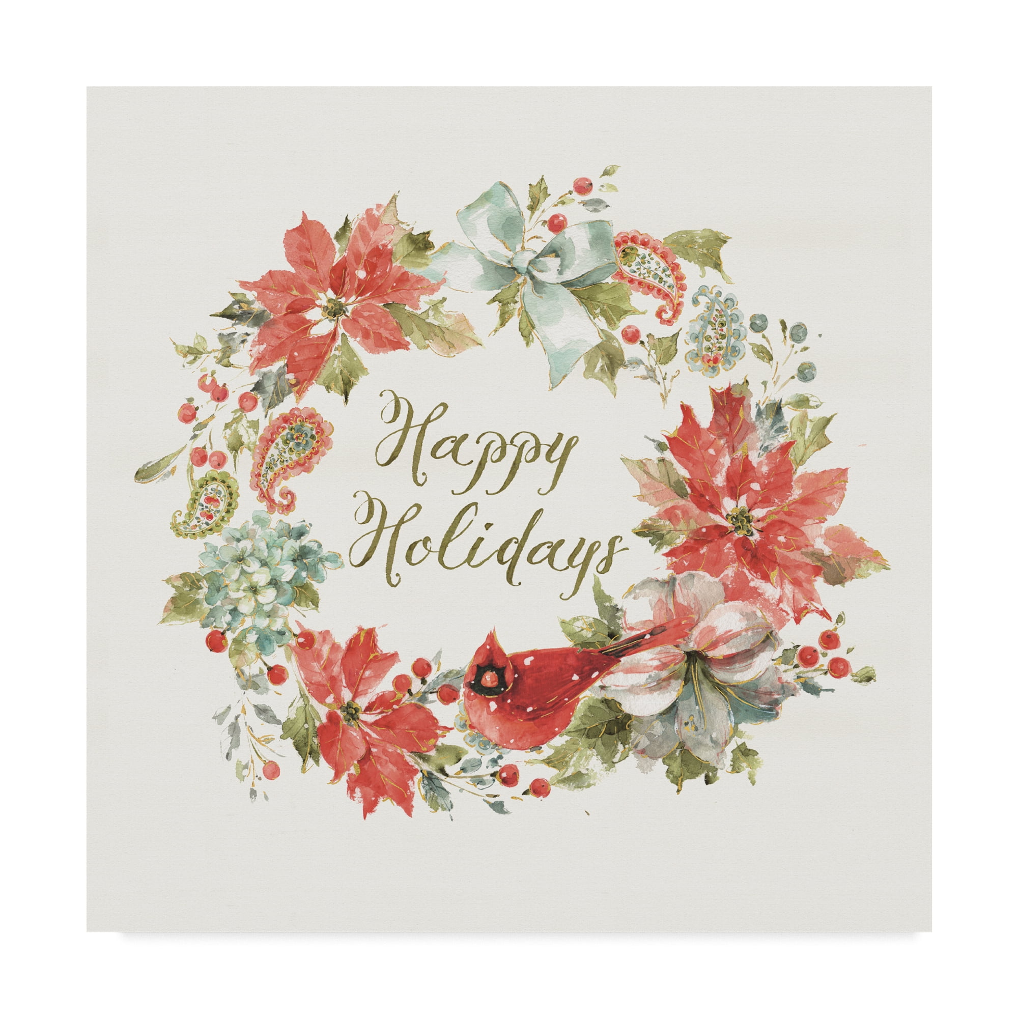 Trademark Fine Art 'Home for the Holidays Happy' Canvas Art by Lisa Audit