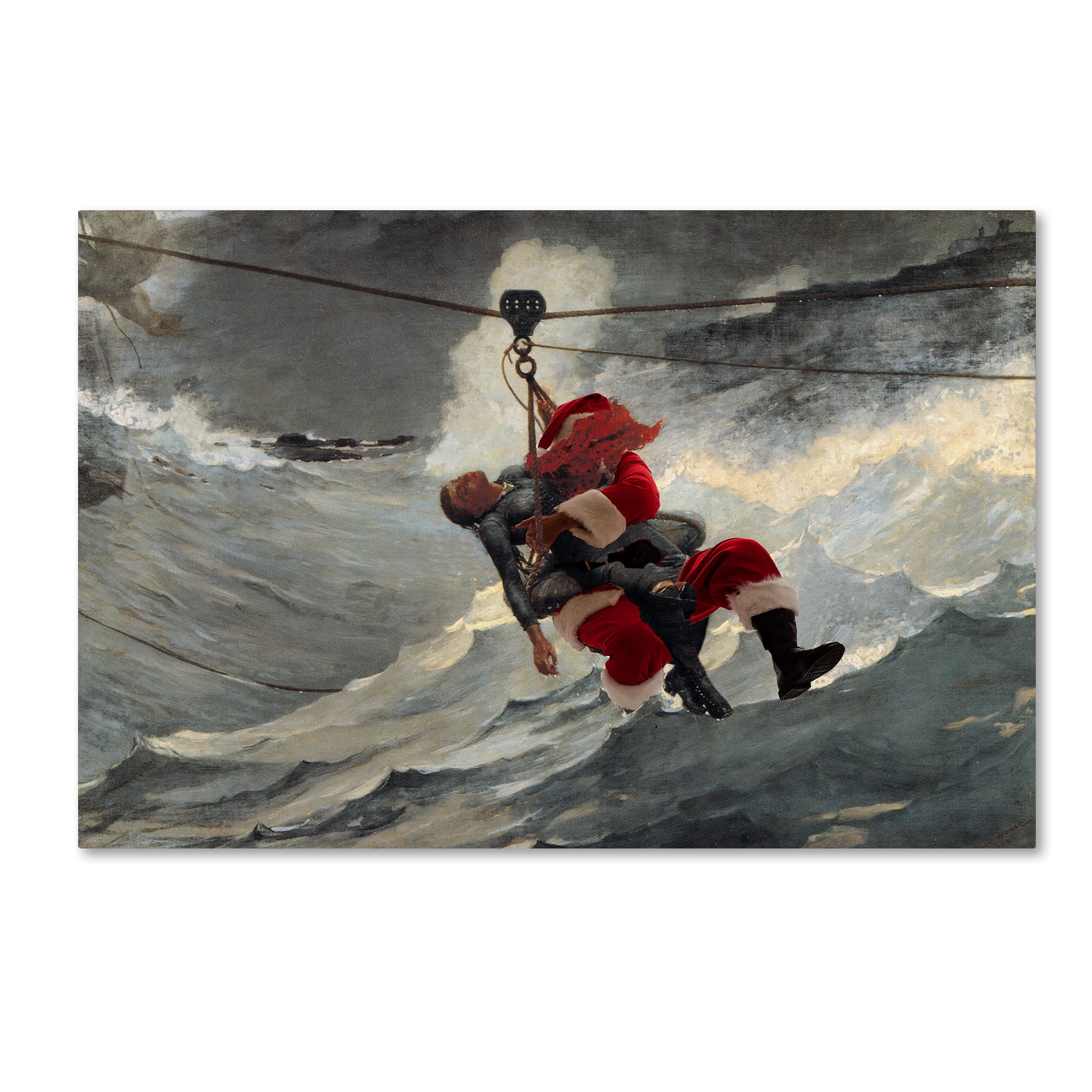 Trademark Fine Art 'Homer-The Life Line' Canvas Art by Ed Wheeler