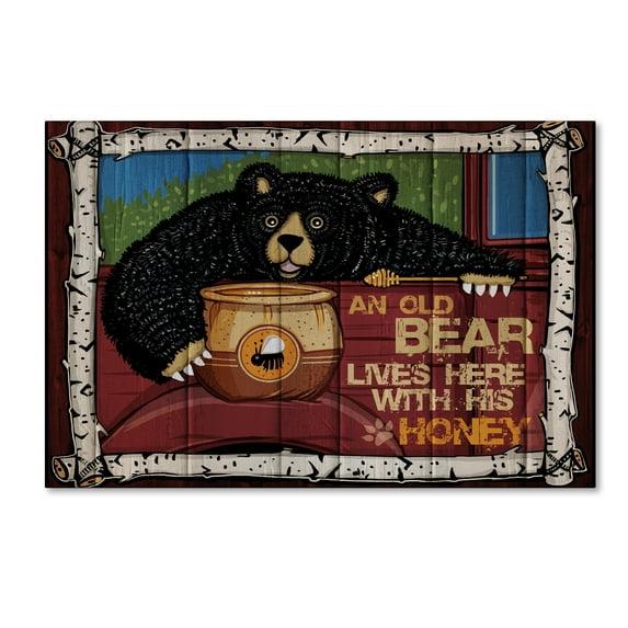 Trademark Fine Art 'Honey Bear' Canvas Art by ALI Chris