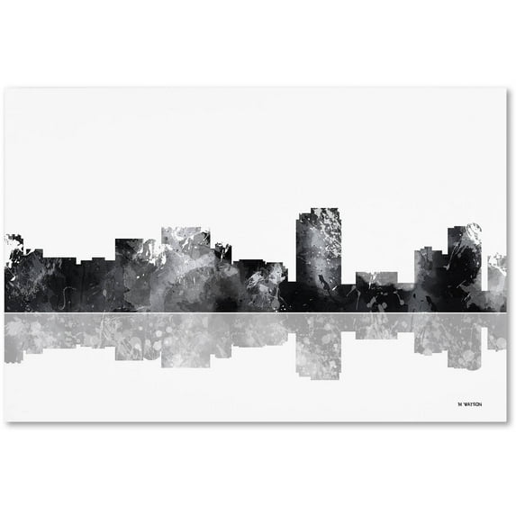 Trademark Fine Art "Honolulu Hawaii Skyline BG-1" Canvas Art by Marlene Watson