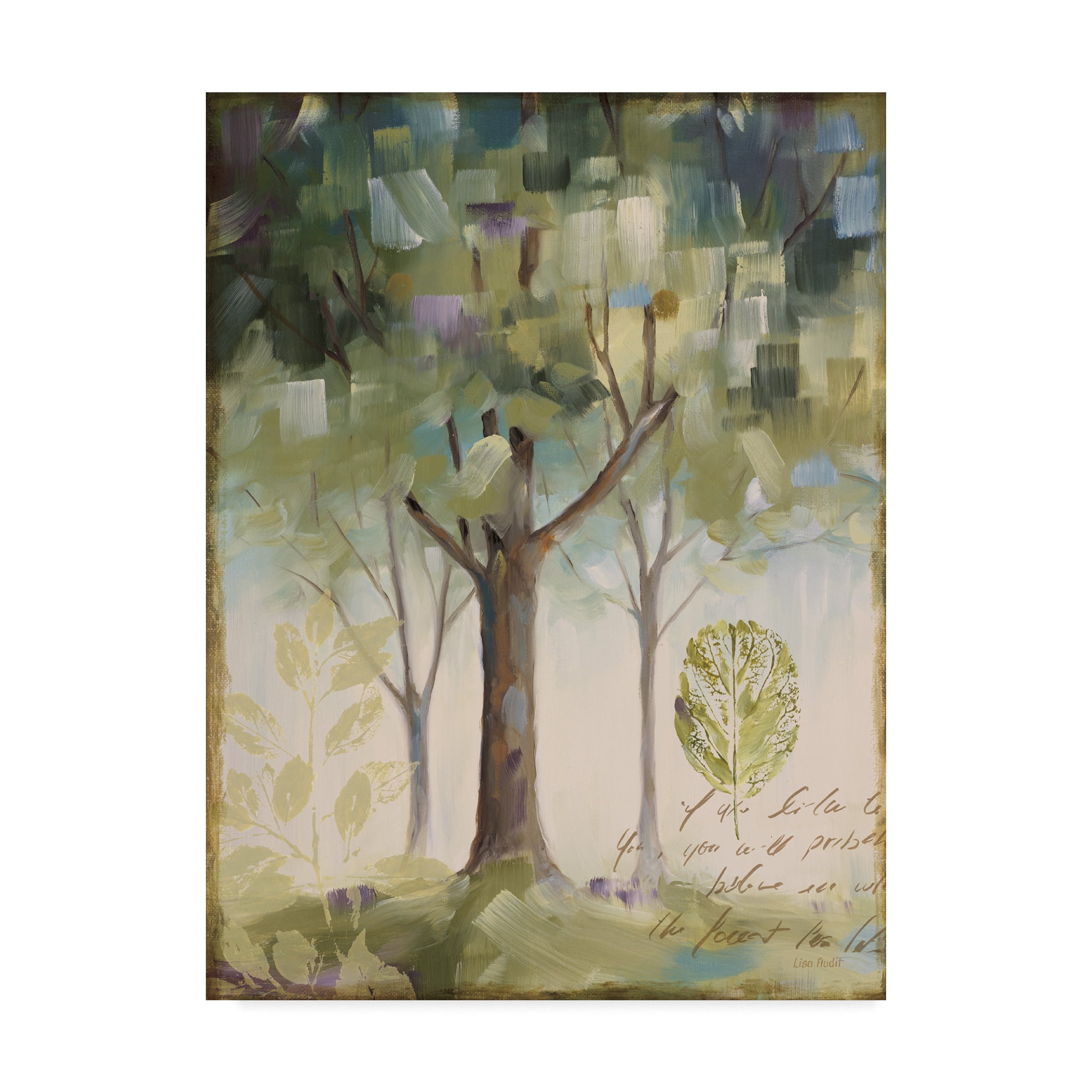 Trademark Fine Art 'Hopes and Greens III' Canvas Art by Lisa Audit
