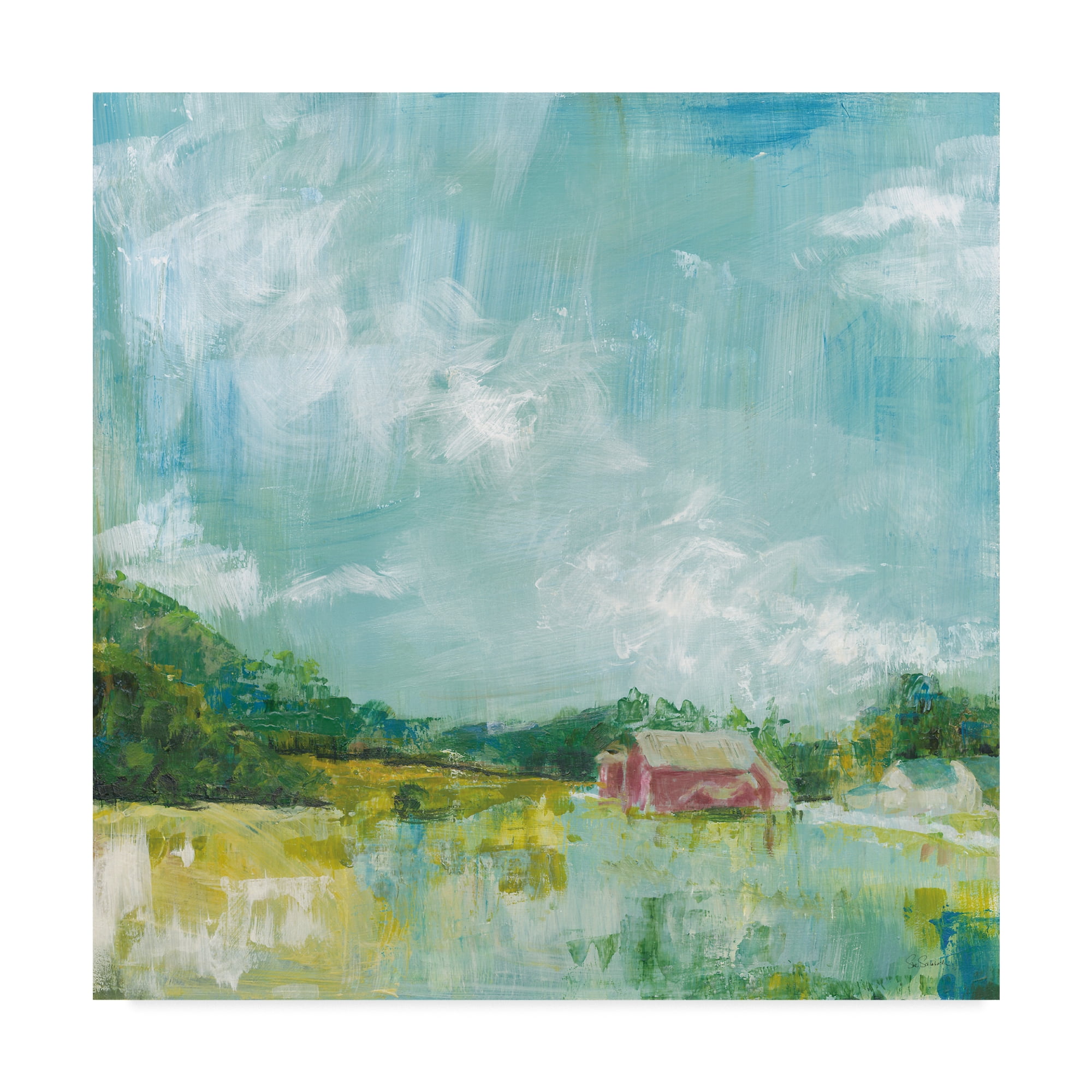 Trademark Fine Art 'Horizon Farm' Canvas Art by Sue Schlabach